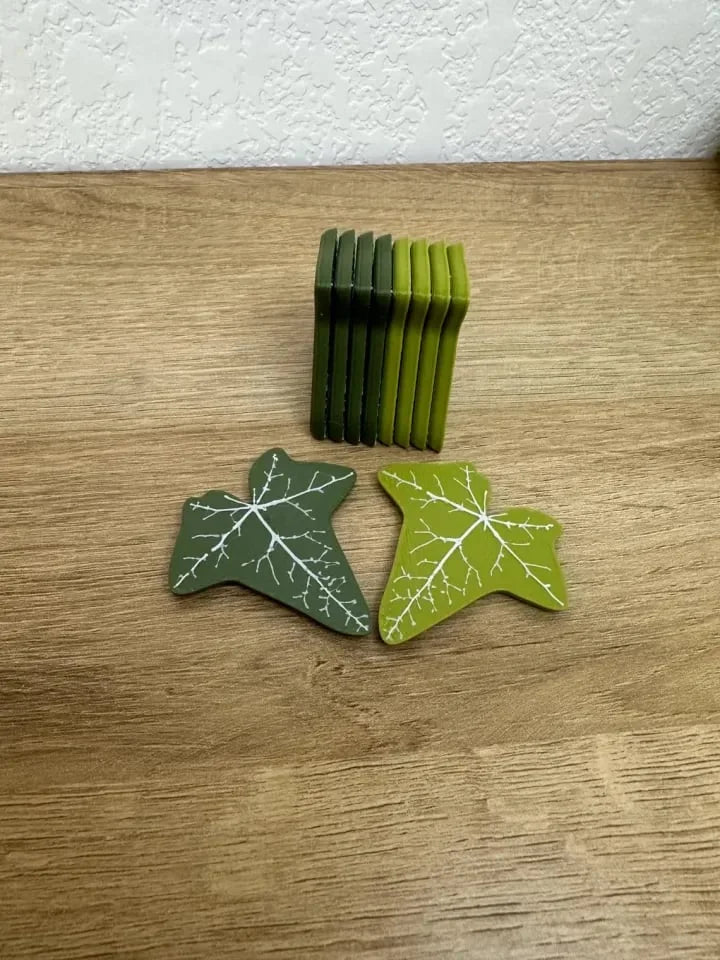 Verdant Vibes | Artistic Leaf Fridge Magnets