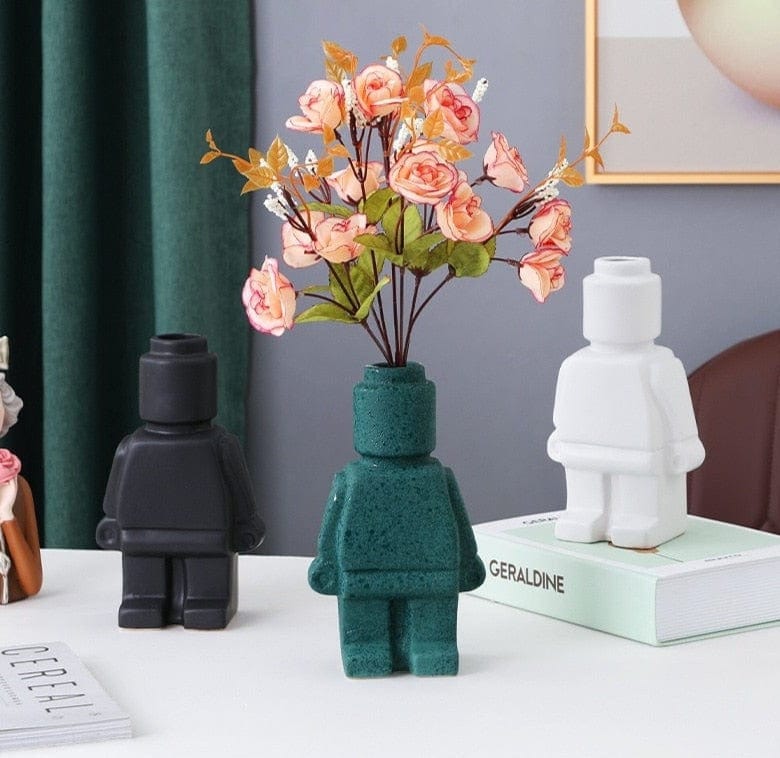 BrickBot | Quirky Robot-Inspired Planter Set