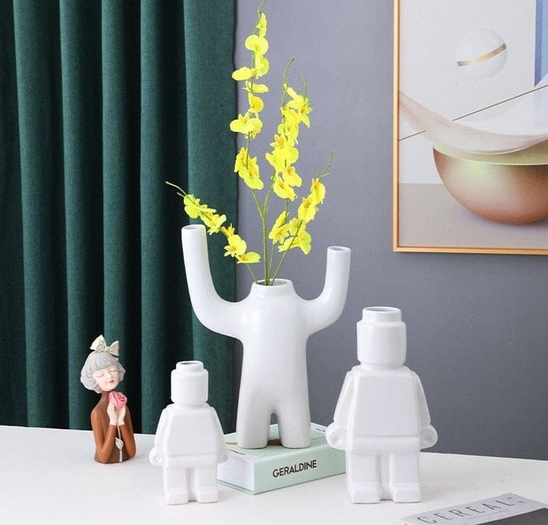 BrickBot | Quirky Robot-Inspired Planter Set