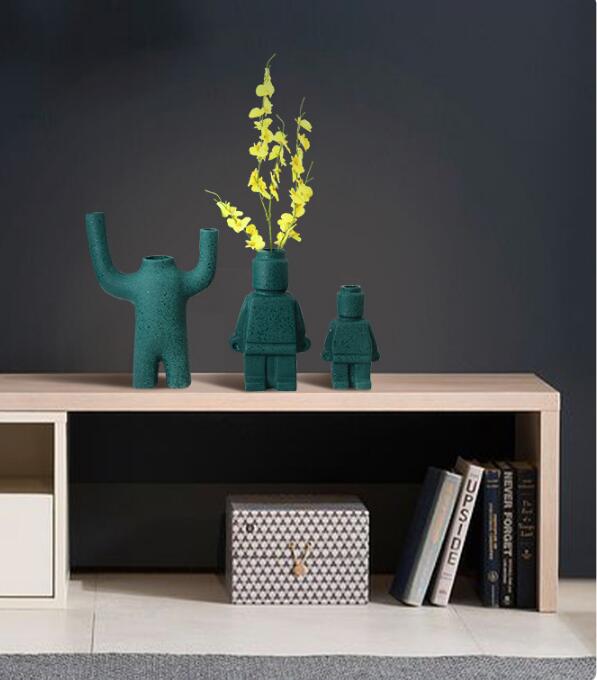BrickBot | Quirky Robot-Inspired Planter Set