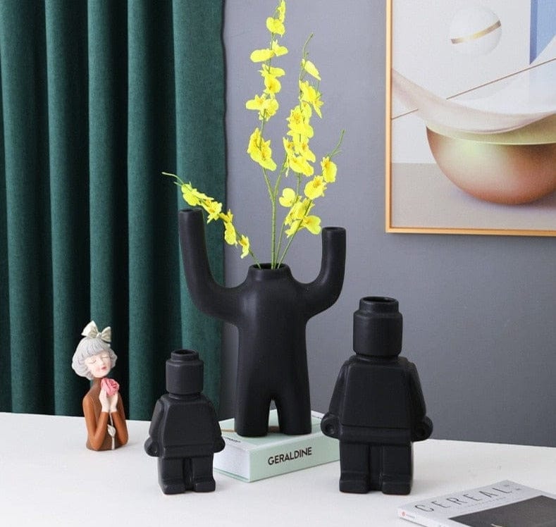 BrickBot | Quirky Robot-Inspired Planter Set
