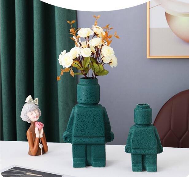 BrickBot | Quirky Robot-Inspired Planter Set