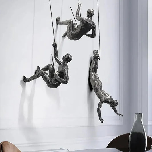 WallMotion | Modern Climbing Figures Wall Art Set