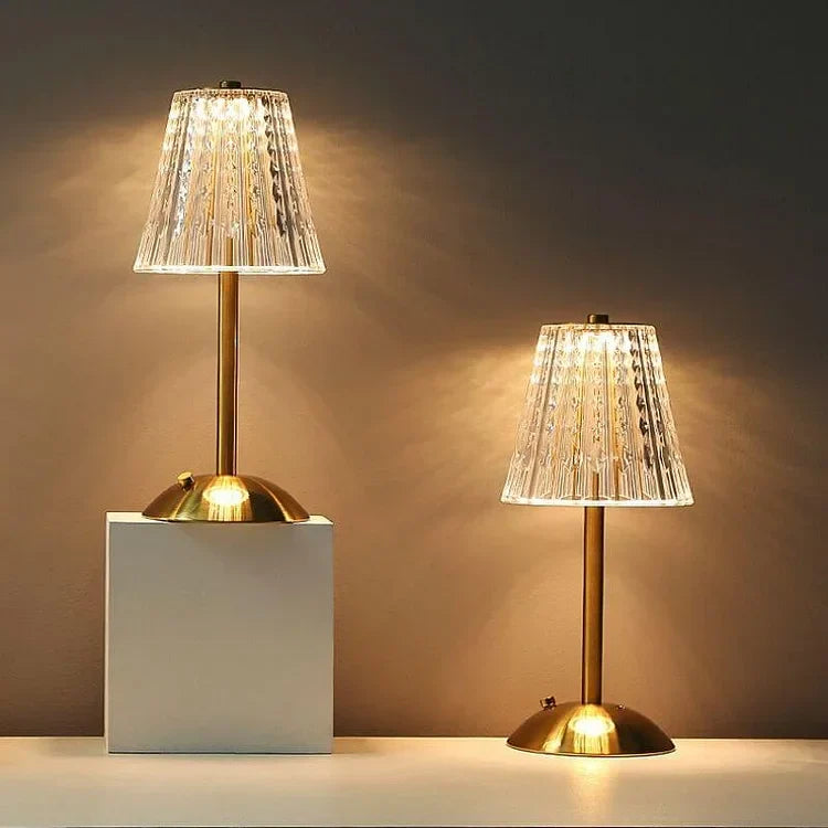 GoldLume | Elegant Crystal Table Lamp