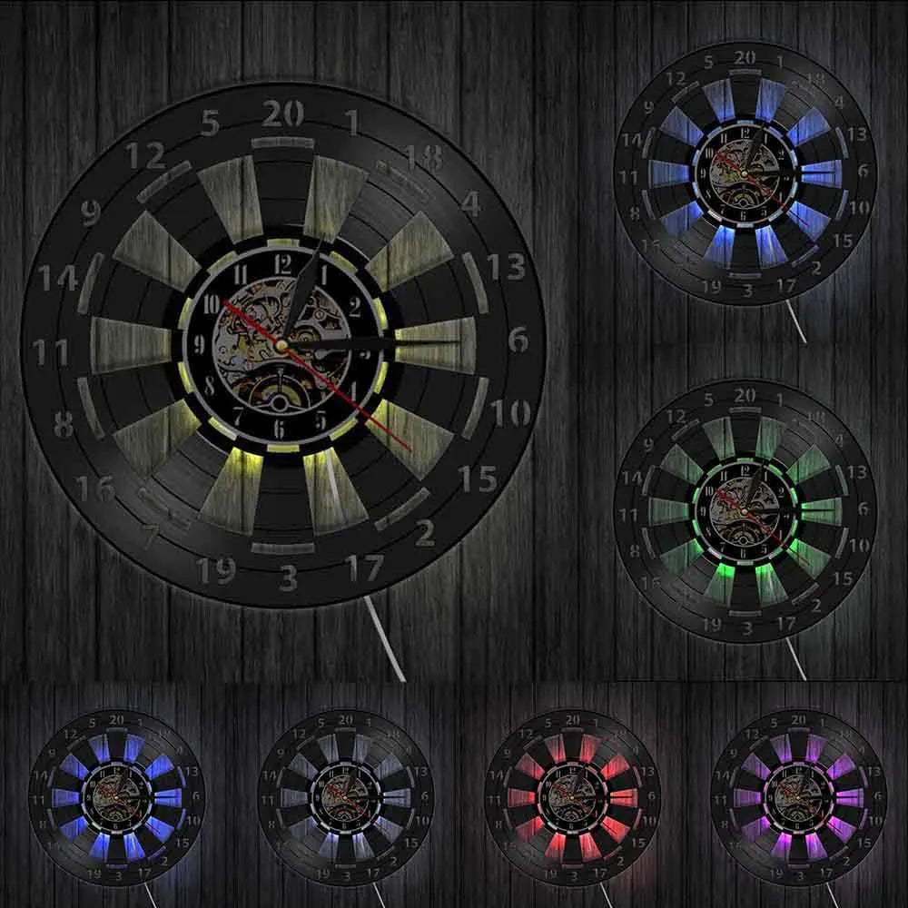 DartBeat | Retro Vinyl Dart Wall Clock