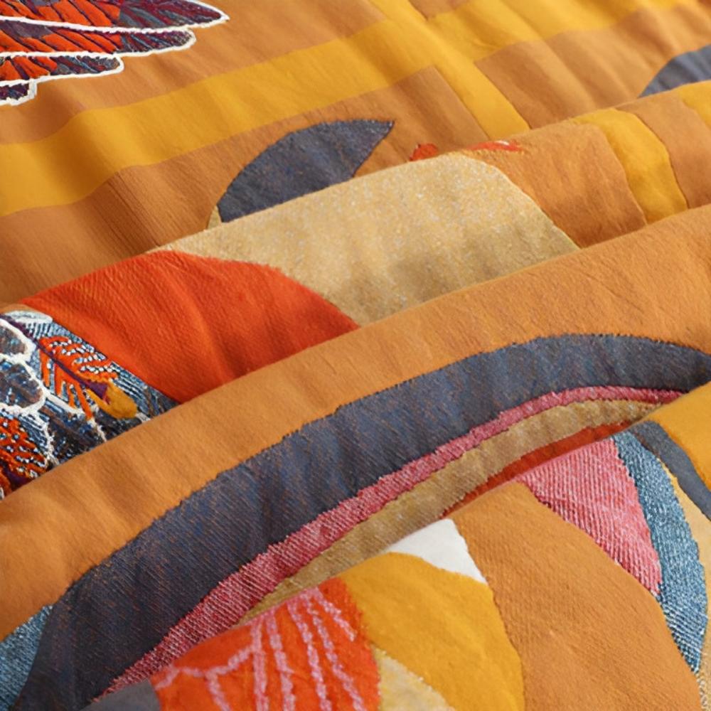 TropiToucan | Cotton Throw – Playful Jungle Vibes in Soft Woven Comfort