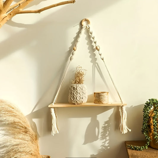 TasselCraft | Floating Wooden Shelf