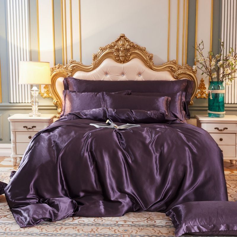 SilkDream | 4-Piece Satin Bedding Set with Pillow Covers