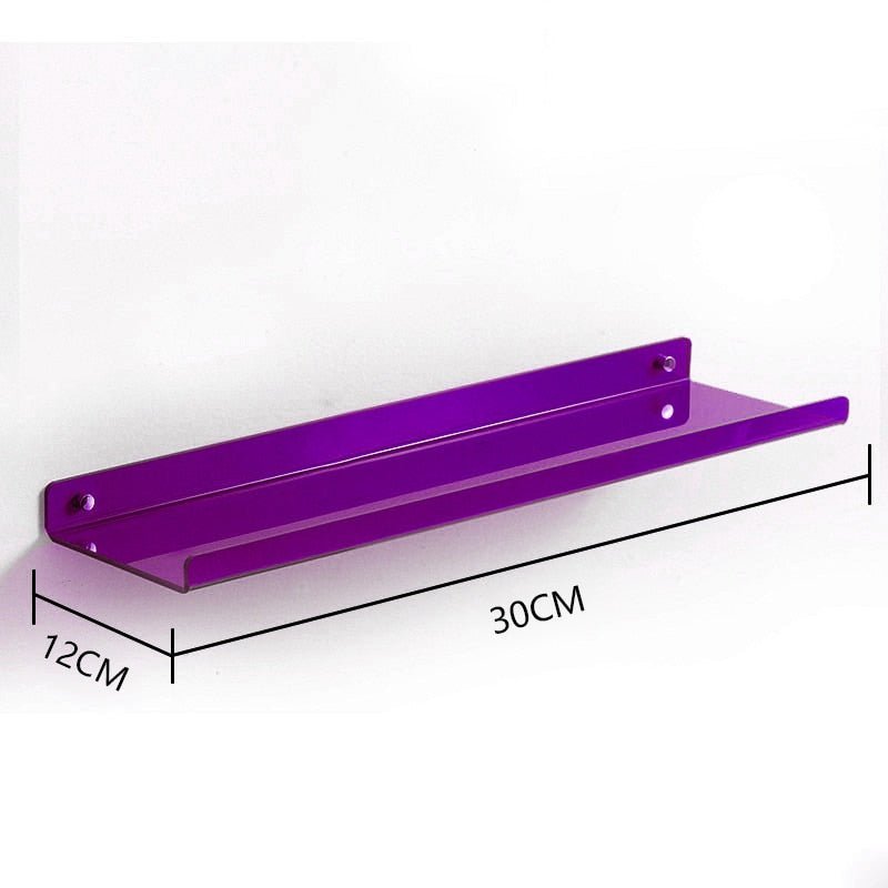VibrantShelves | Acrylic Floating Wall Shelves
