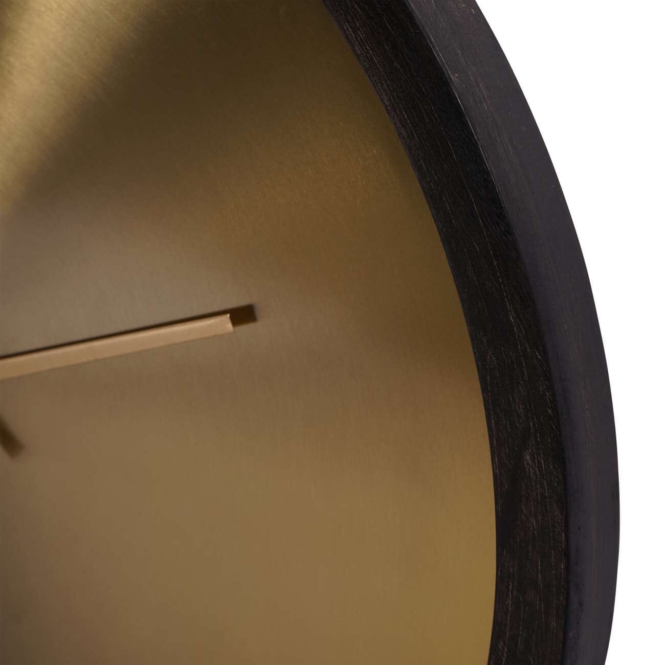 DuskTime Luxe | Opulent Brass & Black Wall Clock