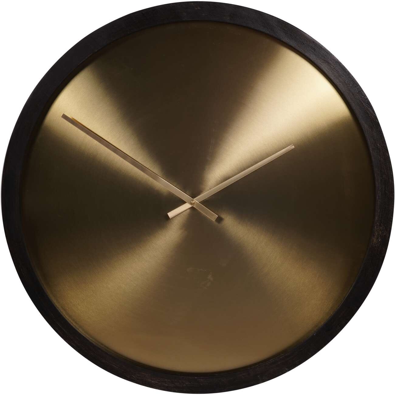 DuskTime Luxe | Opulent Brass & Black Wall Clock