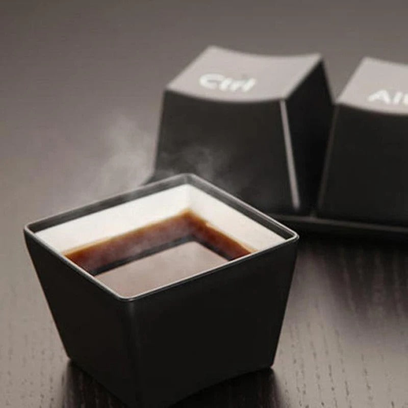 TechSip | 3-Piece Ctrl Alt Del Keyboard Mug Set