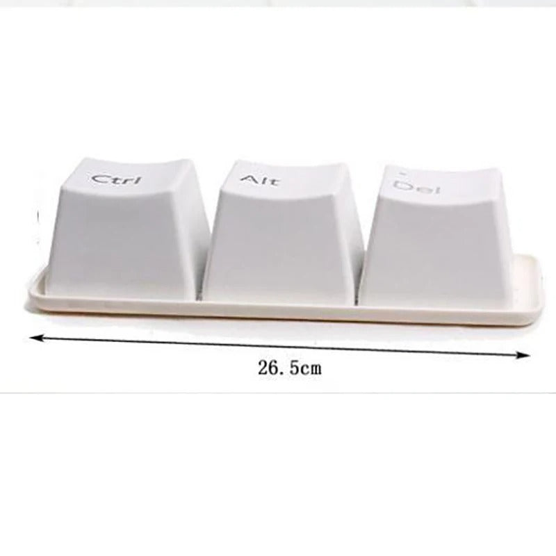 TechSip | 3-Piece Ctrl Alt Del Keyboard Mug Set