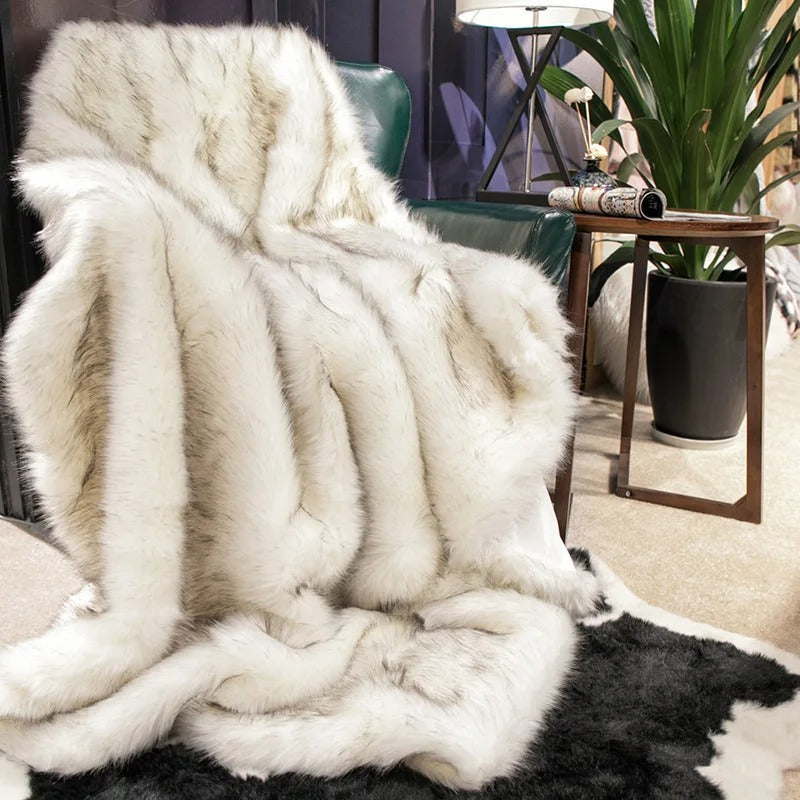 VelvetFrost | Luxurious Faux Fur Blanket