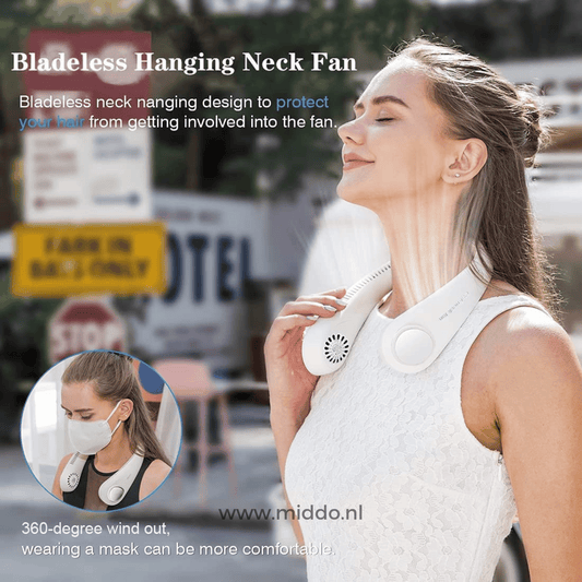 BreezeMax | Portable Rechargeable Neck Fan