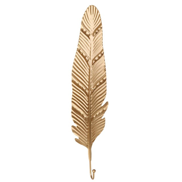 Shimmering Leaf | Gold Accent Hook