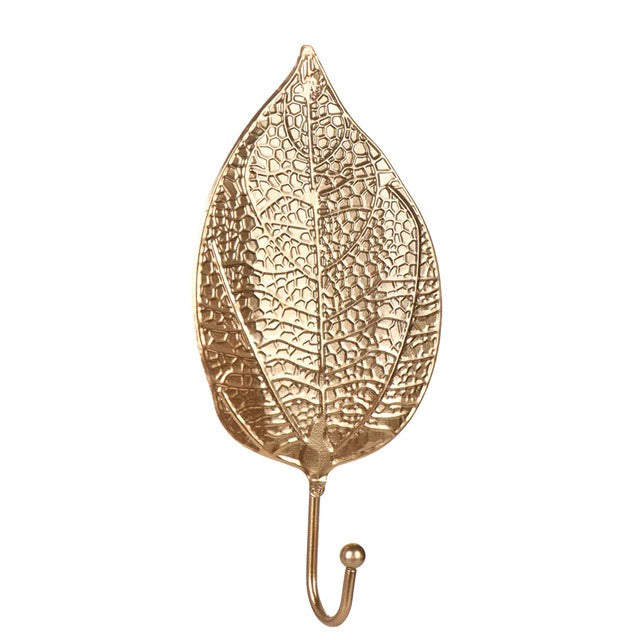 Shimmering Leaf | Gold Accent Hook