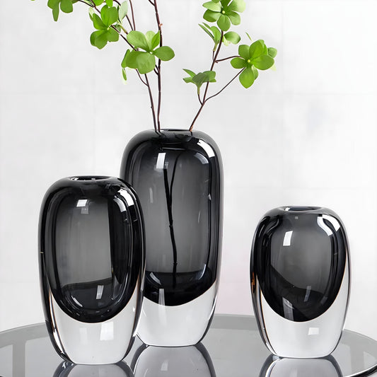 LumiOpal | Glass Vase with Opal-Toned Glow