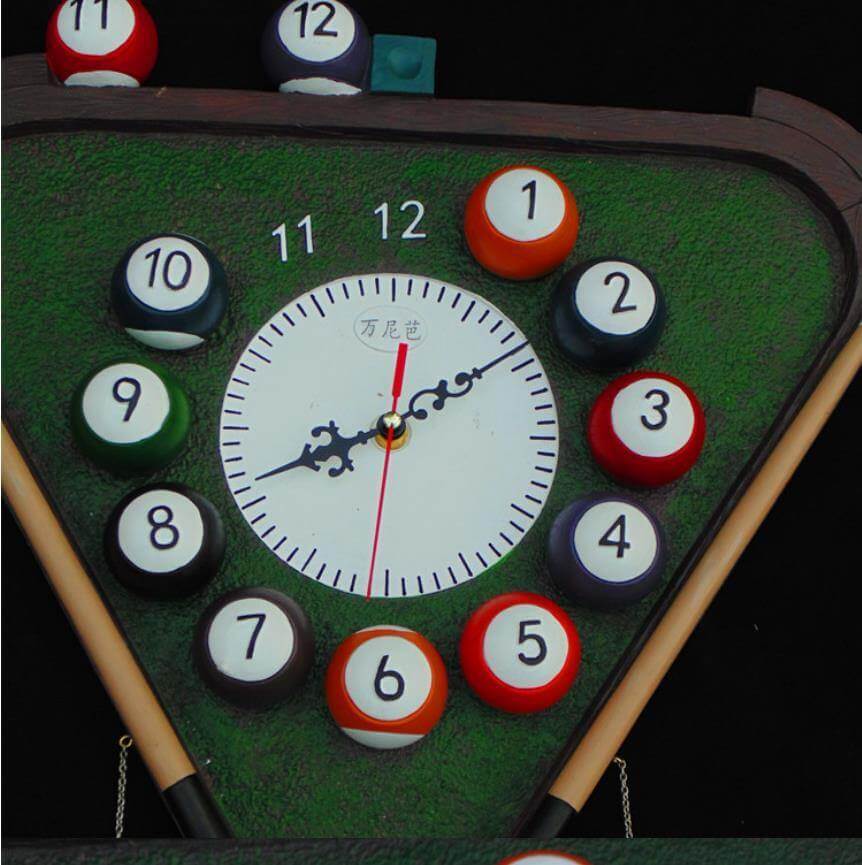 RackClock | Modern Billiards Wall Clock