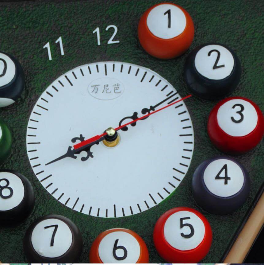 RackClock | Modern Billiards Wall Clock