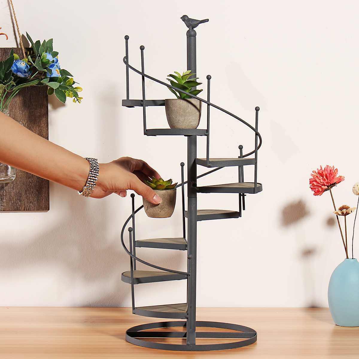 Botanic Spiral | Elegant Iron Plant Stand