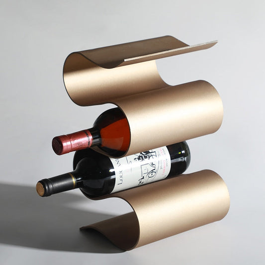 BottleCraft | Sculpted Metal Wine Rack