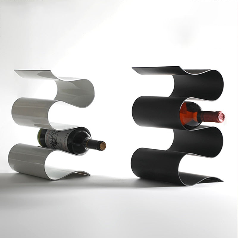 BottleCraft | Sculpted Metal Wine Rack