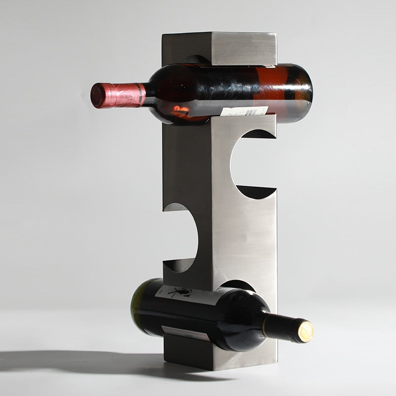 BottleCraft | Sculpted Metal Wine Rack