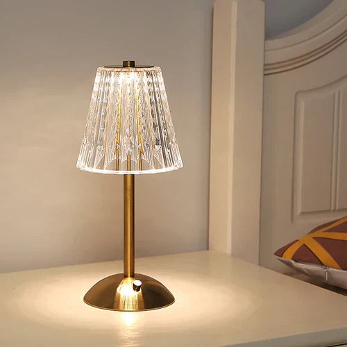 GoldLume | Elegant Crystal Table Lamp