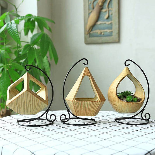 FloatGlass | Modern Hanging Triangle Planter