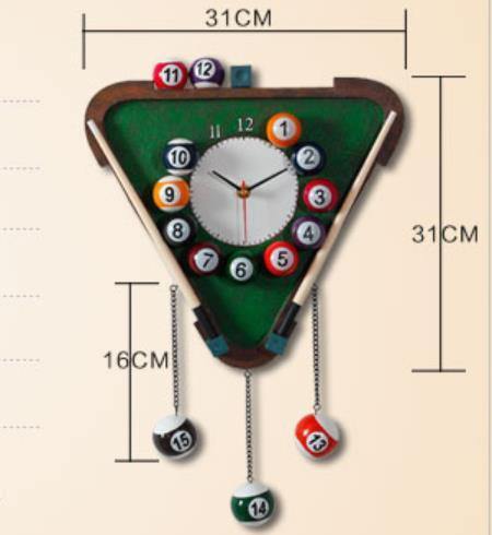 RackClock | Modern Billiards Wall Clock