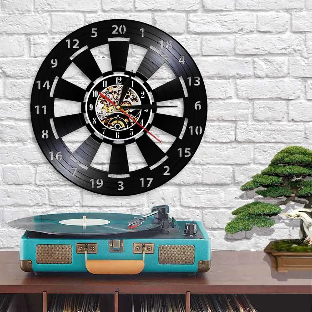 DartBeat | Retro Vinyl Dart Wall Clock