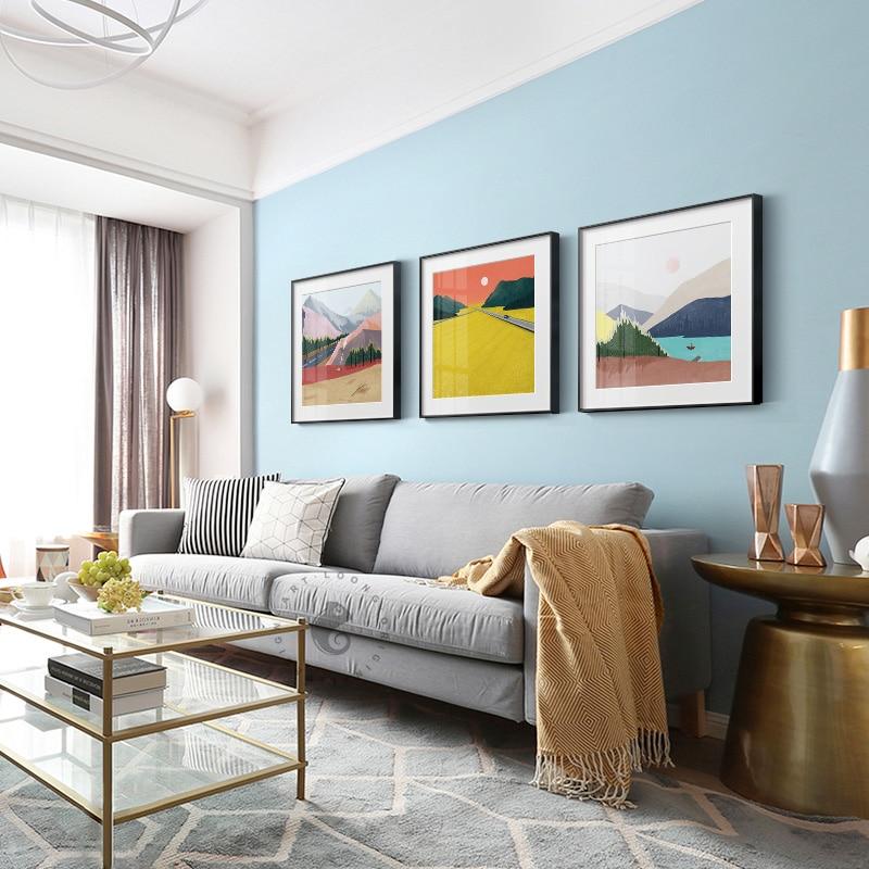 HorizonWhisper | Abstract Mountain View Wall Art