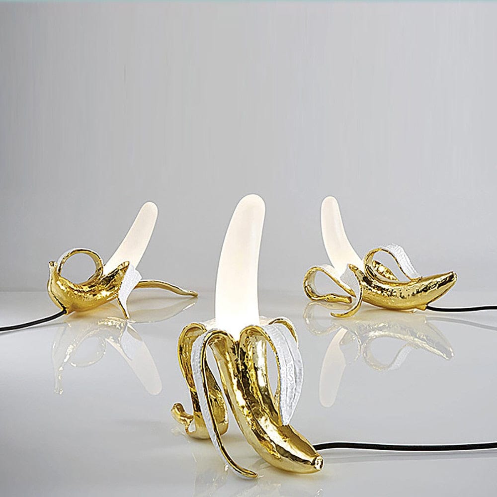 GlowBanana | Playful Golden Banana Table Lamp