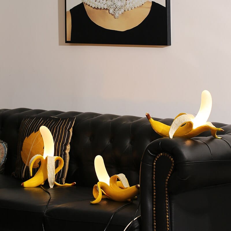 GlowBanana | Playful Golden Banana Table Lamp