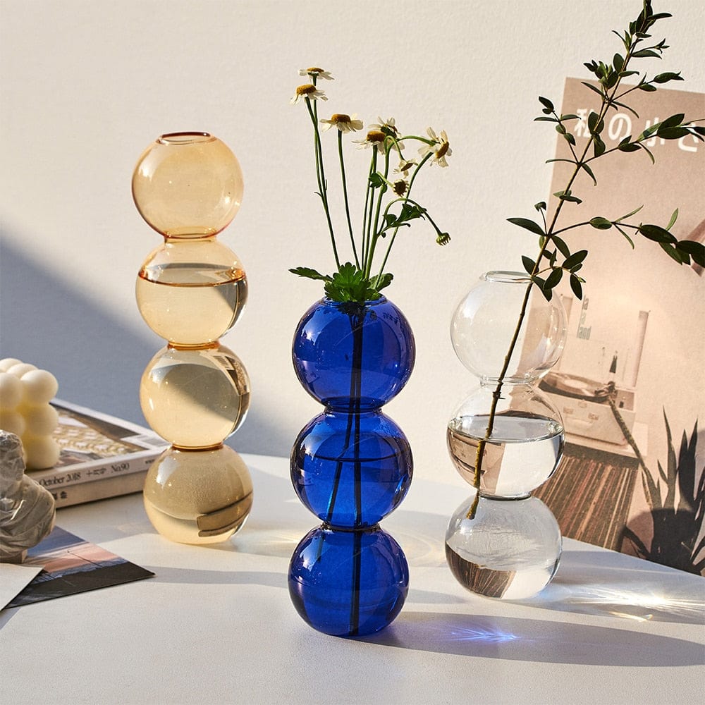 BubbleLuxe | Modern Bubble Glass Vase