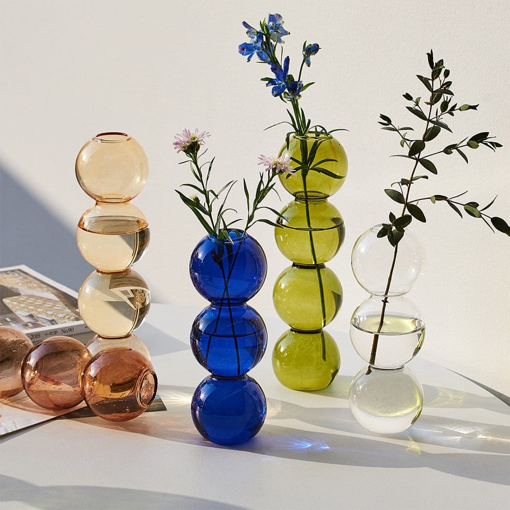 BubbleLuxe | Modern Bubble Glass Vase