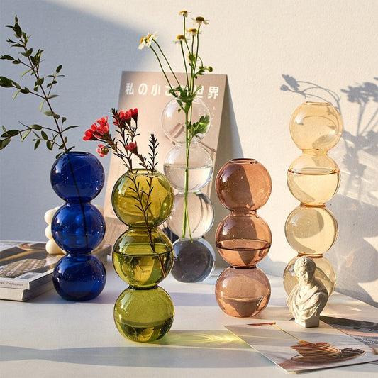 BubbleLuxe | Modern Bubble Glass Vase