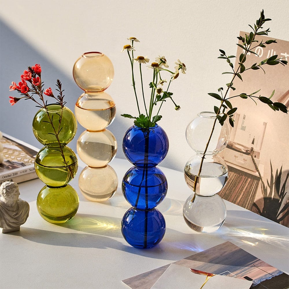 BubbleLuxe | Modern Bubble Glass Vase